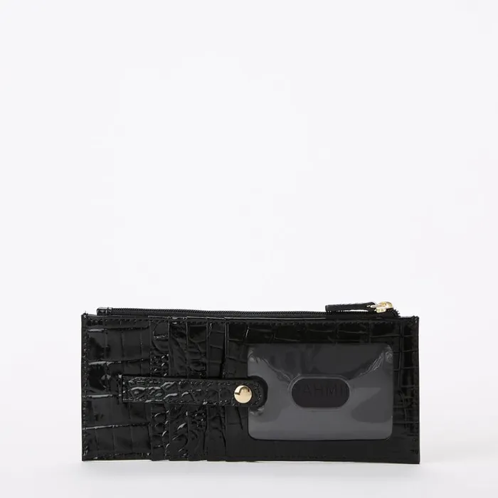 Women Brahmin Wallets and Wristlets Credit Card Wallet Black Melbourne