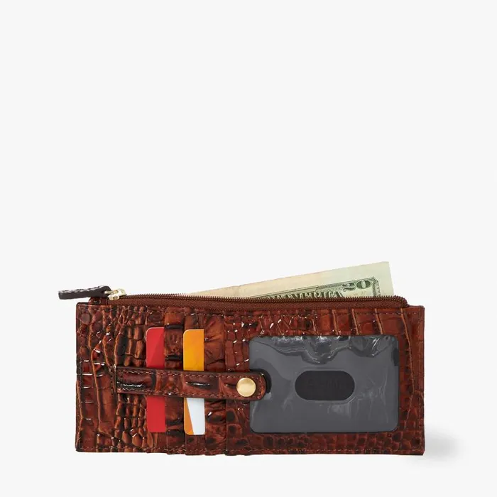 Women Brahmin Wallets and Wristlets Credit Card Wallet Black Melbourne
