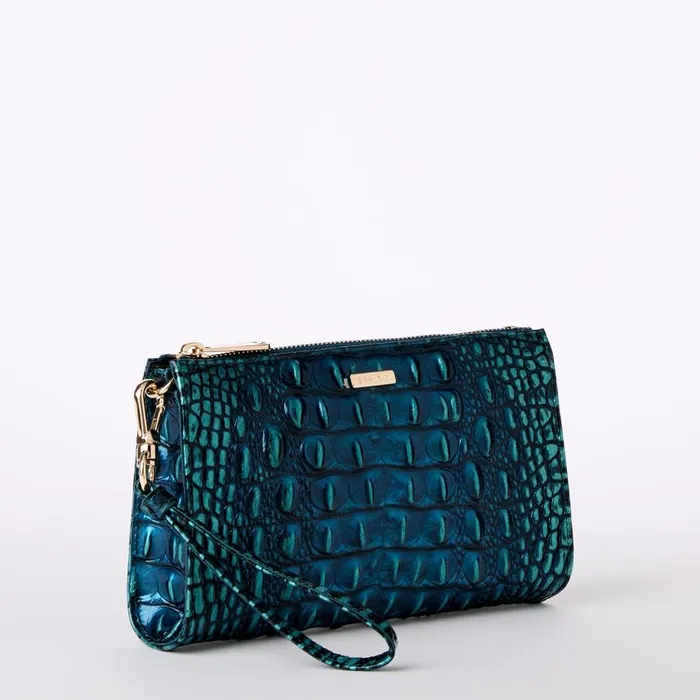 Women Brahmin Wallets and Wristlets Daisy Blue Patina Melbourne