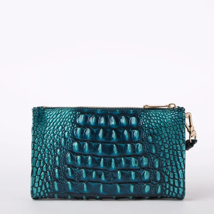 Women Brahmin Wallets and Wristlets Daisy Blue Patina Melbourne