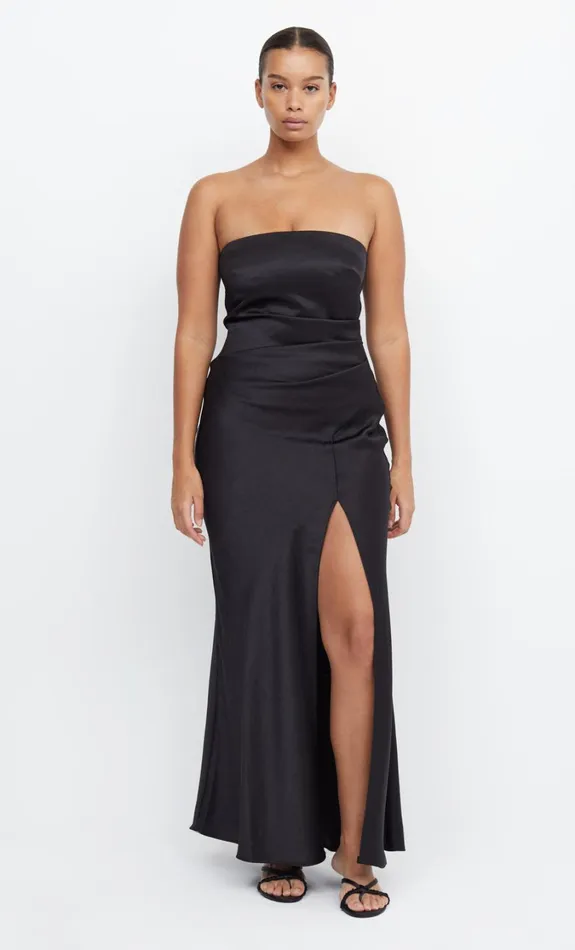 Women Bridesmaids Bec Bridge THE DREAMER STRAPLESS DRESS Black