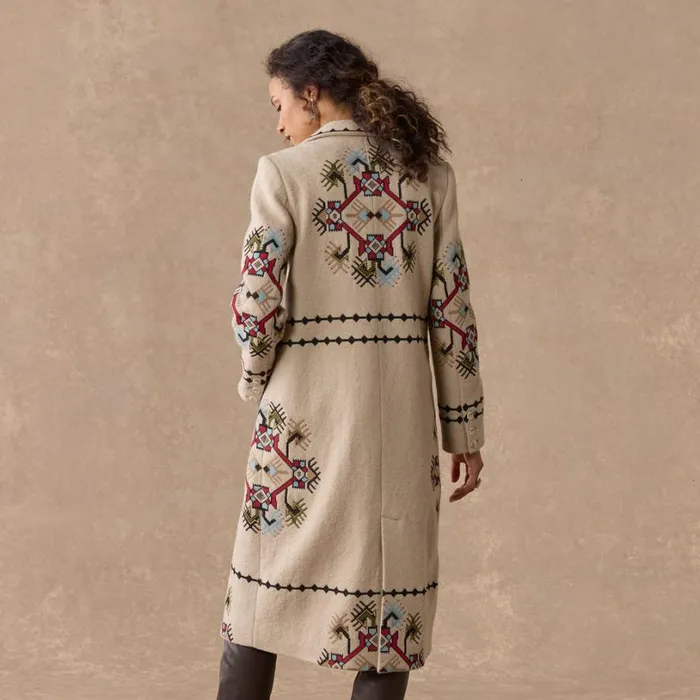 Women Cardiff Folk Coat Cashew Sundance Catalog Jackets and Coats Women Cardiff Folk Coat Cashew Sundance Catalog Jackets and Coats