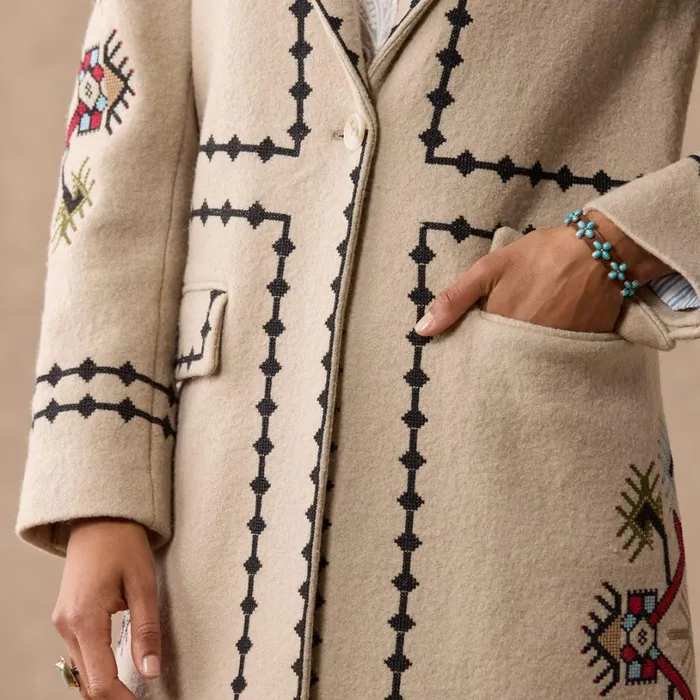 Women Cardiff Folk Coat Cashew Sundance Catalog Jackets and Coats Women Cardiff Folk Coat Cashew Sundance Catalog Jackets and Coats