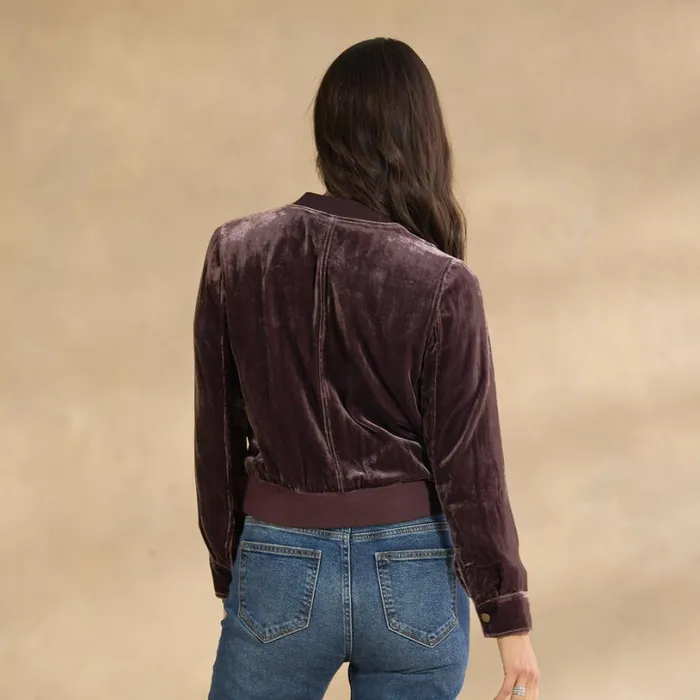 Women Carina Velvet Bomber Petite Fudge Sundance Catalog Petite Styles Women Carina Velvet Bomber Petite Fudge Sundance Catalog Petite Styles