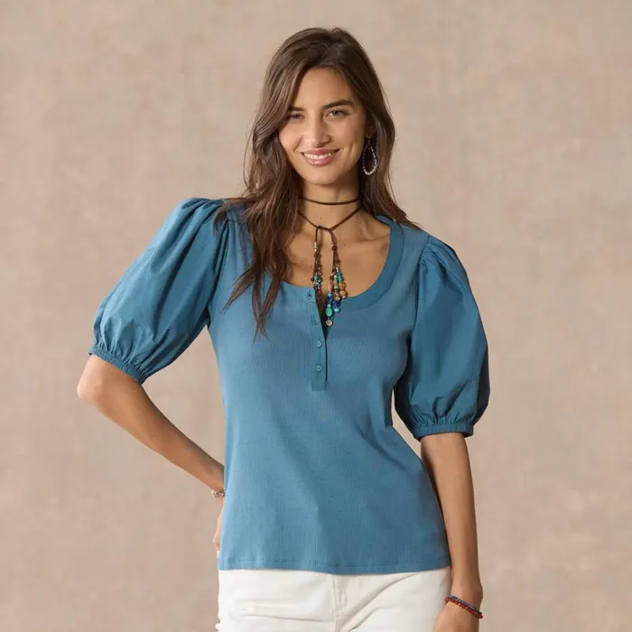 Women Carolina Henley Black Sundance Catalog Tops Women Carolina Henley Black Sundance Catalog Tops