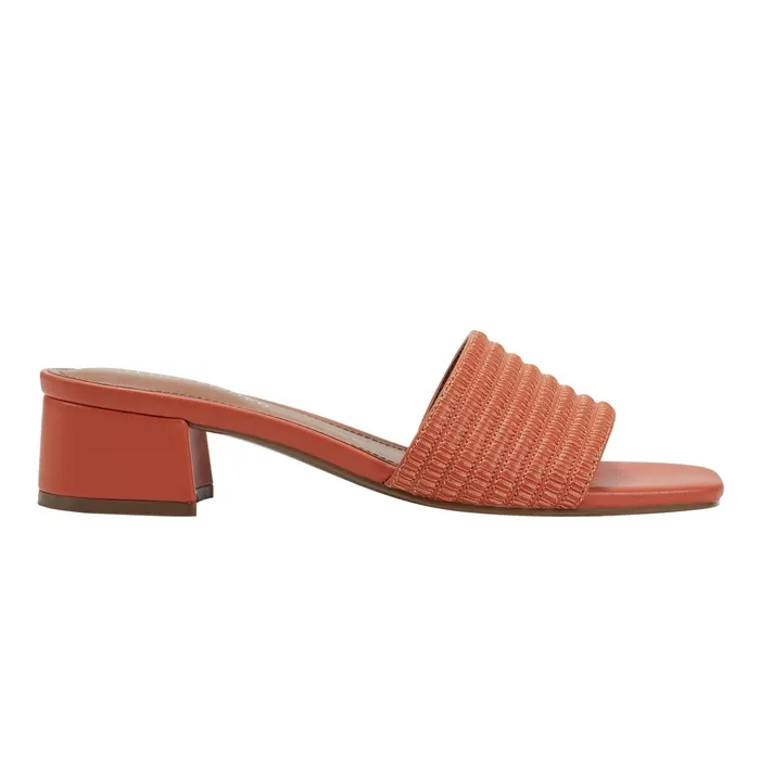Women Casala Block Heel Sandal Orange Marc Fisher Sandals