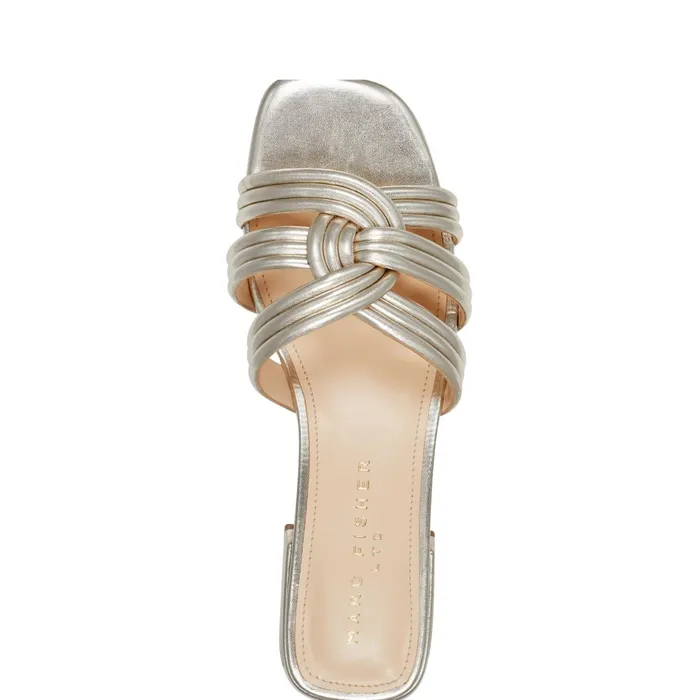 Women Casara Slide Sandal Platino Marc Fisher Mules and Slides