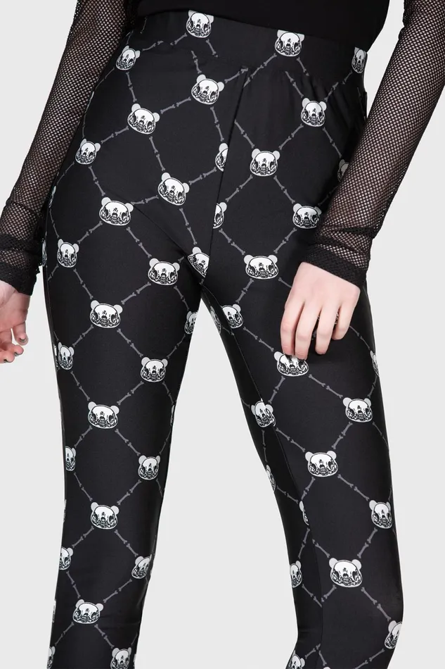 Women Chill Out Killstar Bone To Pick Leggings