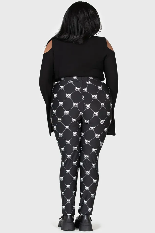 Women Chill Out Killstar Bone To Pick Leggings