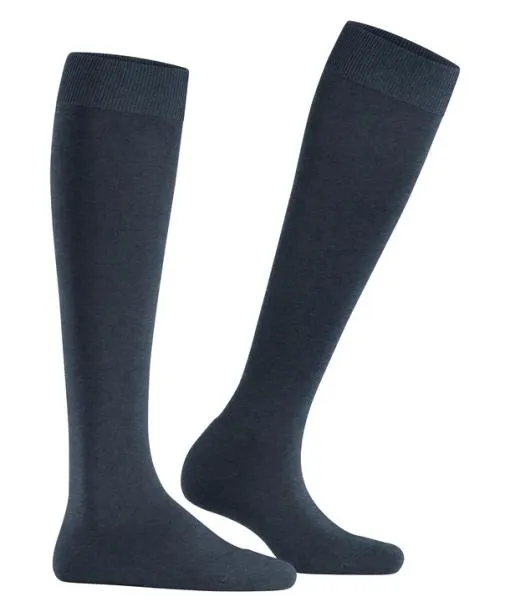 Women ClimaWool Women Kneehigh Socks Navy Mel FALKE Knee High Socks