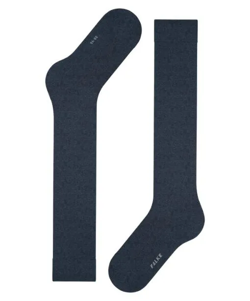 Women ClimaWool Women Kneehigh Socks Navy Mel FALKE Knee High Socks