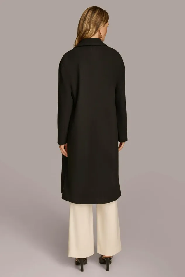 Women Coats And Jackets Donna Karan BRUSH STROKE JACKET Black