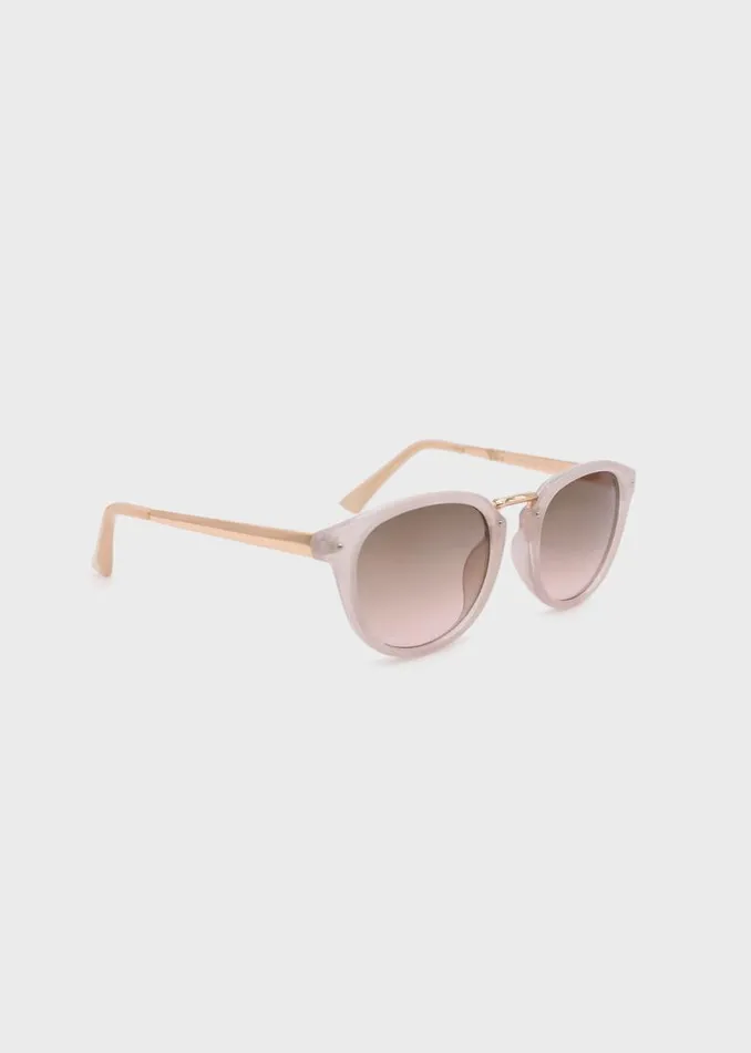 Women Colorblock Clubmaster Sunglasses Pink Buffalo David Bitton Sunglasses