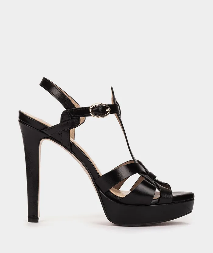 Women Copenhague Black 8211 Heeled Sandals Pedro Miralles