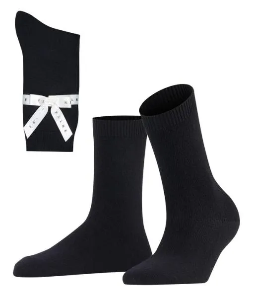 Women Cosy Wool XMas Women Socks Black FALKE Socks
