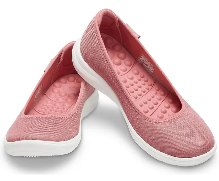 Women Crocs Reviva Flat Blossom White Crocs Flats