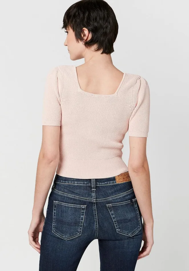 Women Cropped Delaney Cardigan Black Buffalo David Bitton Sweaters