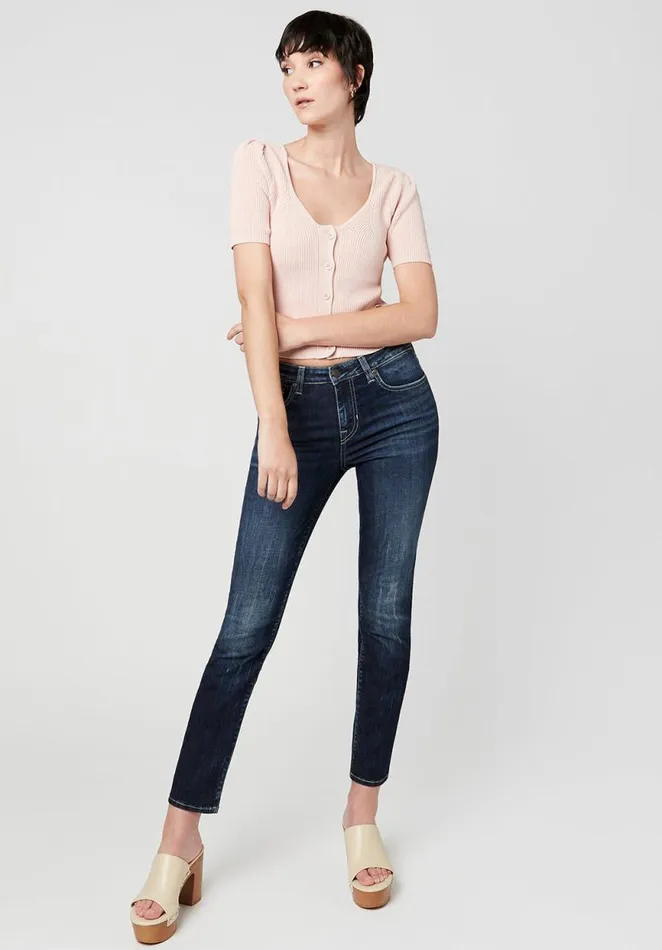 Women Cropped Delaney Cardigan Black Buffalo David Bitton Sweaters
