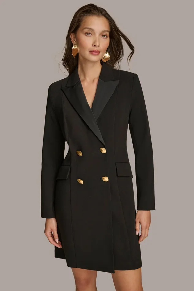Women Dresses And Jumpsuits Donna Karan COAT DRESS Black