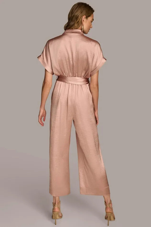 Women Dresses And Jumpsuits Donna Karan SATIN JUMPSUIT Rose