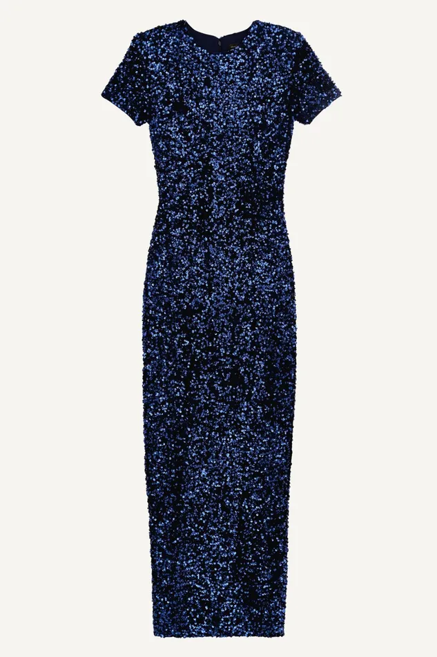 Women Dresses And Jumpsuits Donna Karan SEQUIN GOWN Navy