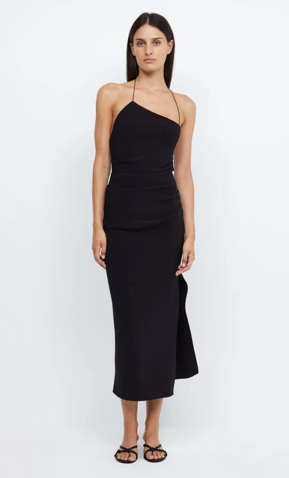Women Dresses Bec Bridge ANDY ASYM MIDI DRESS Black