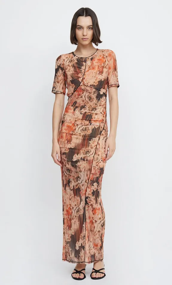 Women Dresses Bec Bridge AVERIL TEE MAXI DRESS Glitch Floral
