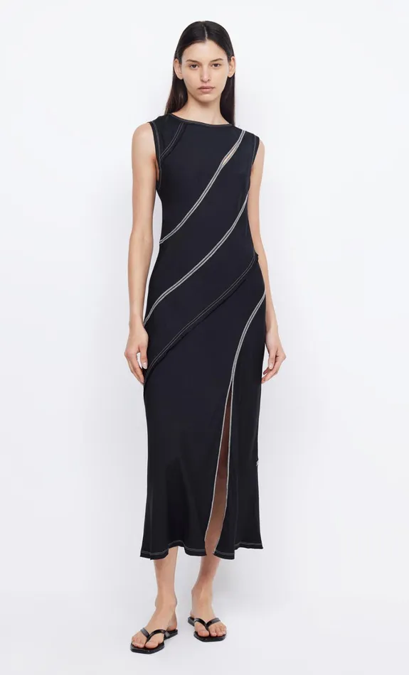 Women Dresses Bec Bridge EMERY PANEL MAXI DRESS Blackivory