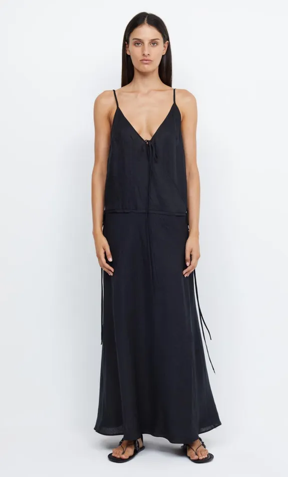 Women Dresses Bec Bridge JAYDEN WRAP MAXI DRESS Black