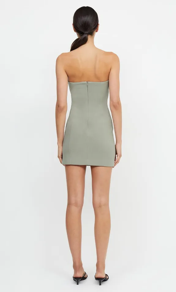 Women Dresses Bec Bridge KARINA STRAPLESS SPLIT MINI DRESS Sage