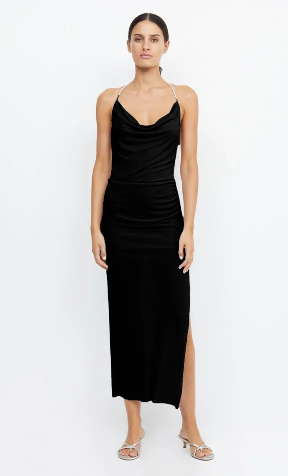 Women Dresses Bec Bridge LEXIE COWL MAXI DRESS Black