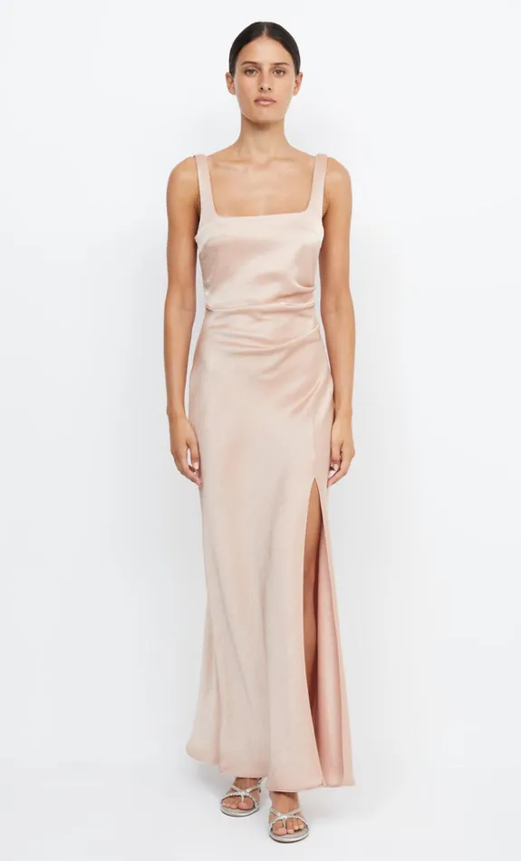 Women Dresses Bec Bridge THE DREAMER SQUARE NECK DRESS Rose Gold