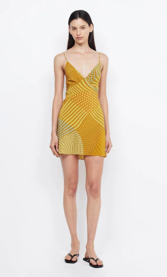 Women Dresses Bec Bridge VELZY MINI DRESS Geo Wave
