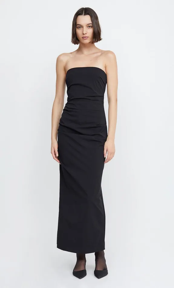 Women Dresses Bec Bridge ZELIE STRAPLESS MAXI DRESS Black