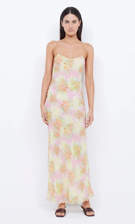 Women Dresses Bec Bridge ZEPHY PRINT SLIP DRESS Pink Blossom