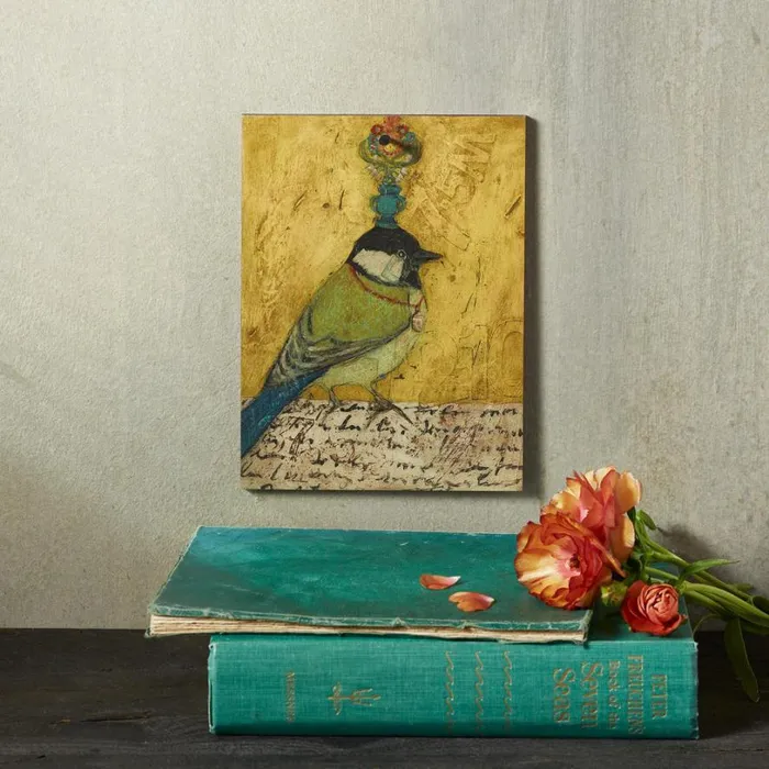 Women El Presidente Print On Wood Sundance Catalog Decor