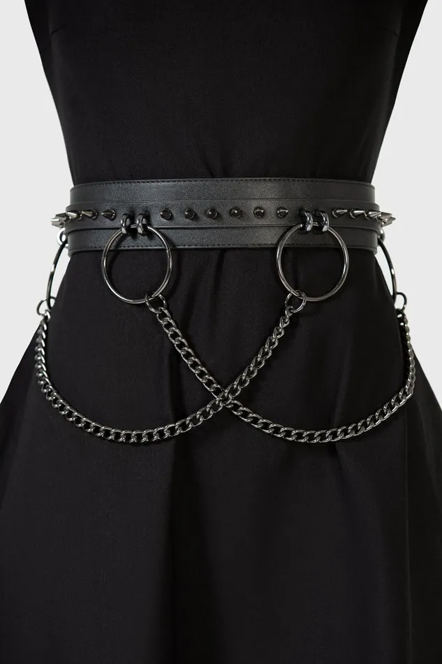 Women Harnesses and Belts Killstar Learn From Miseries Belt