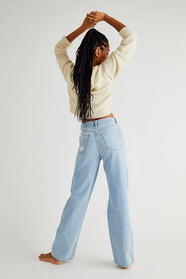 Women HighRise Jeans Free People The Ziggy Jeans I Am Love