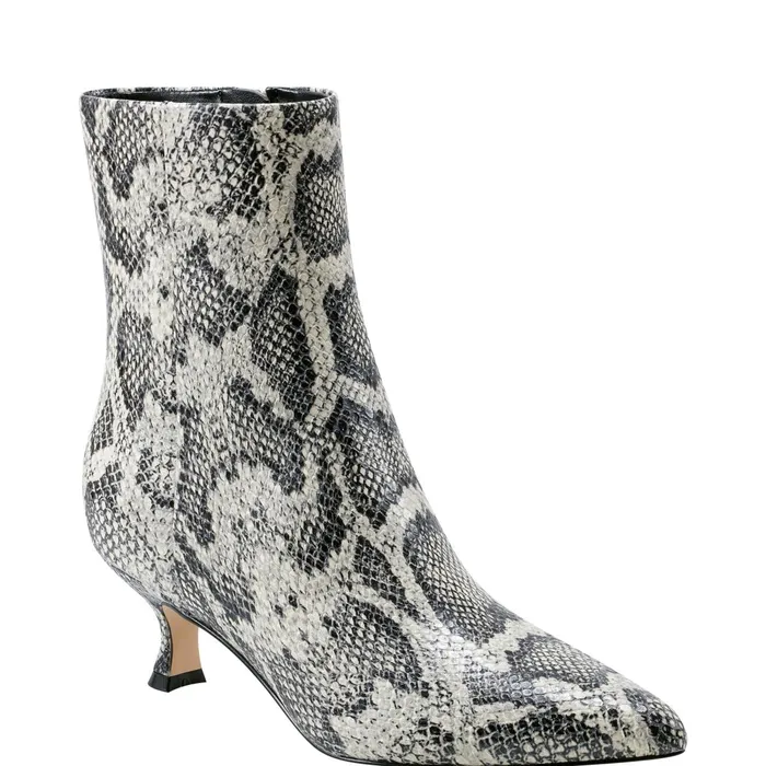 Women Iggy Dress Bootie Snake Print Marc Fisher Booties