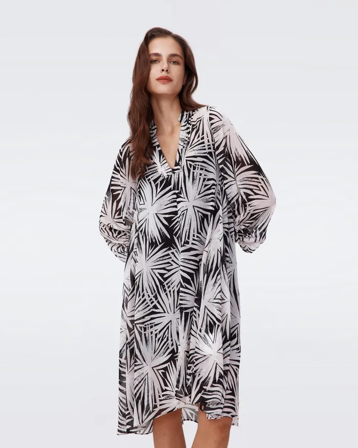 Women Ileana Dress Huge Sea Holly Black DVF Dresses