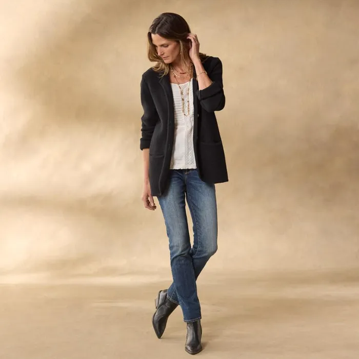 Women Ivy League Sweater Blazer Petite Onyx Sundance Catalog Sweaters Women Ivy League Sweater Blazer Petite Onyx Sundance Catalog Sweaters