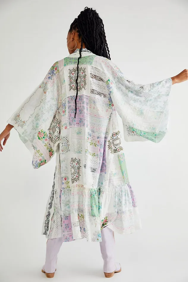 Women Jackets Free People Sweet Pea Robe Ivory