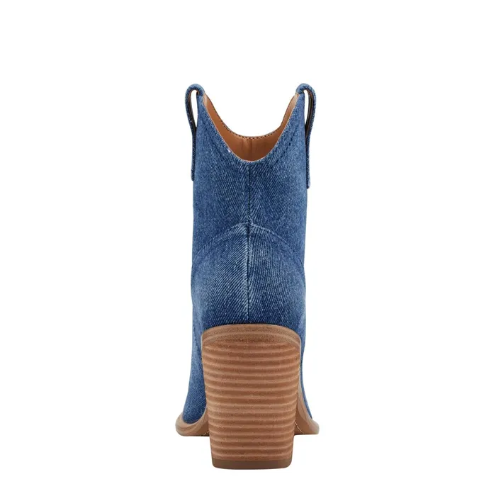 Women Jalella Detailed Western Bootie Denim Marc Fisher Booties