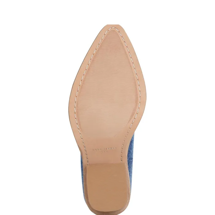 Women Jalella Detailed Western Bootie Denim Marc Fisher Booties