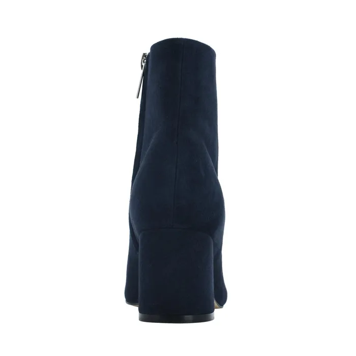 Women Jarli Pointy Ankle Bootie Navy Suede Marc Fisher Dress Boots