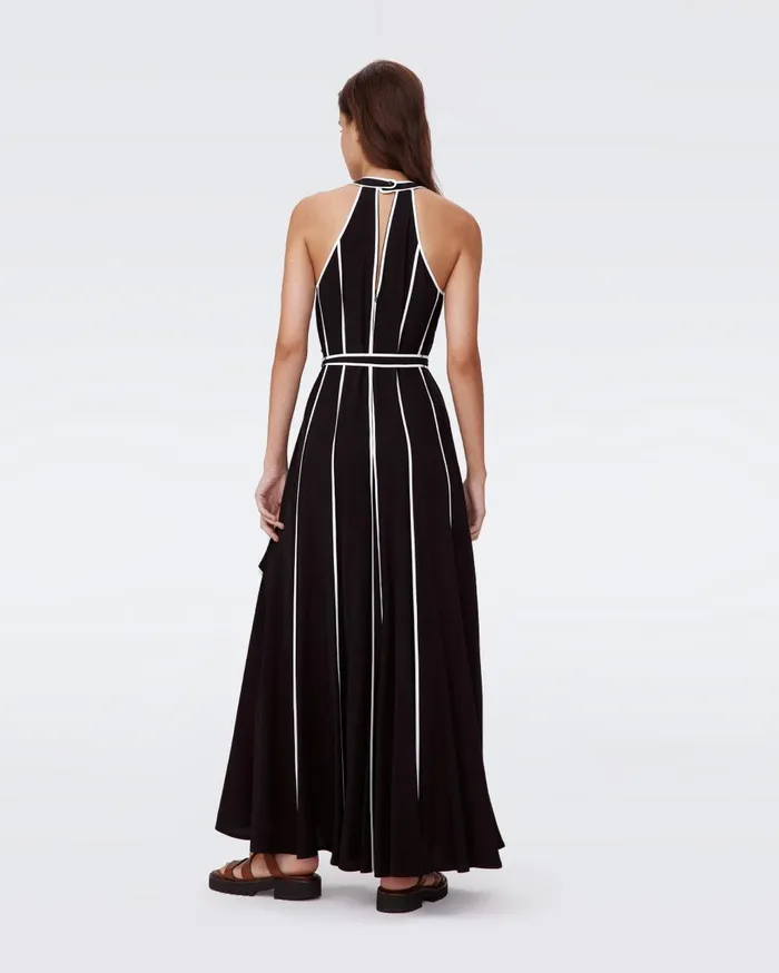 Women Jasper Jumpsuit Black And Ivory DVF Jumpsuits and Rompers