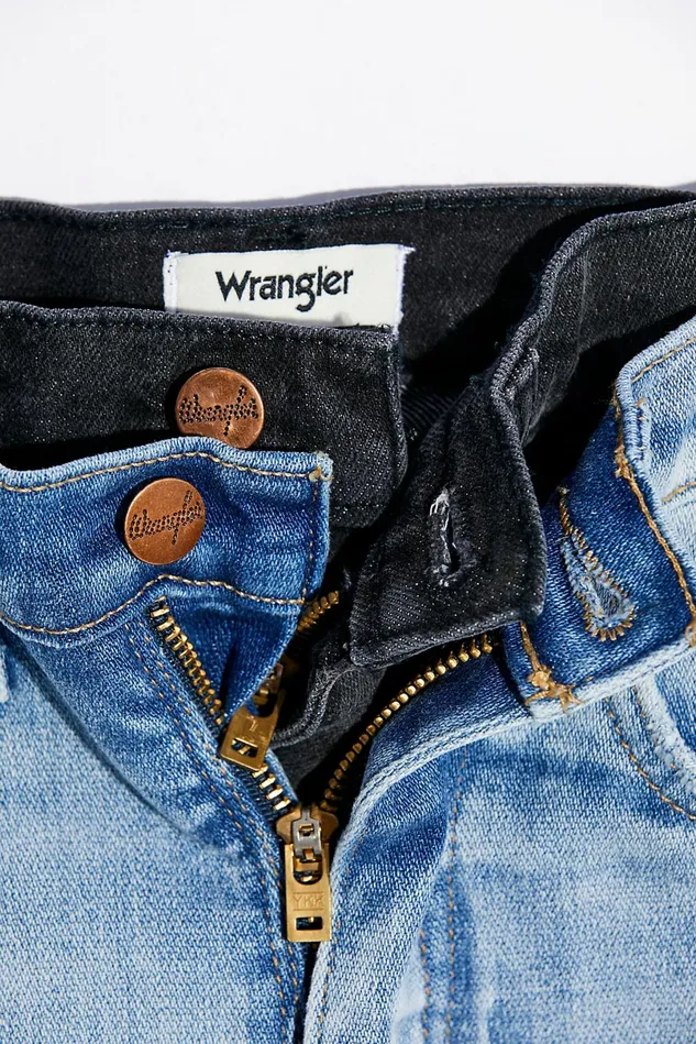 Women Jean Shorts Free People Wrangler A Line Shorts Light Wash