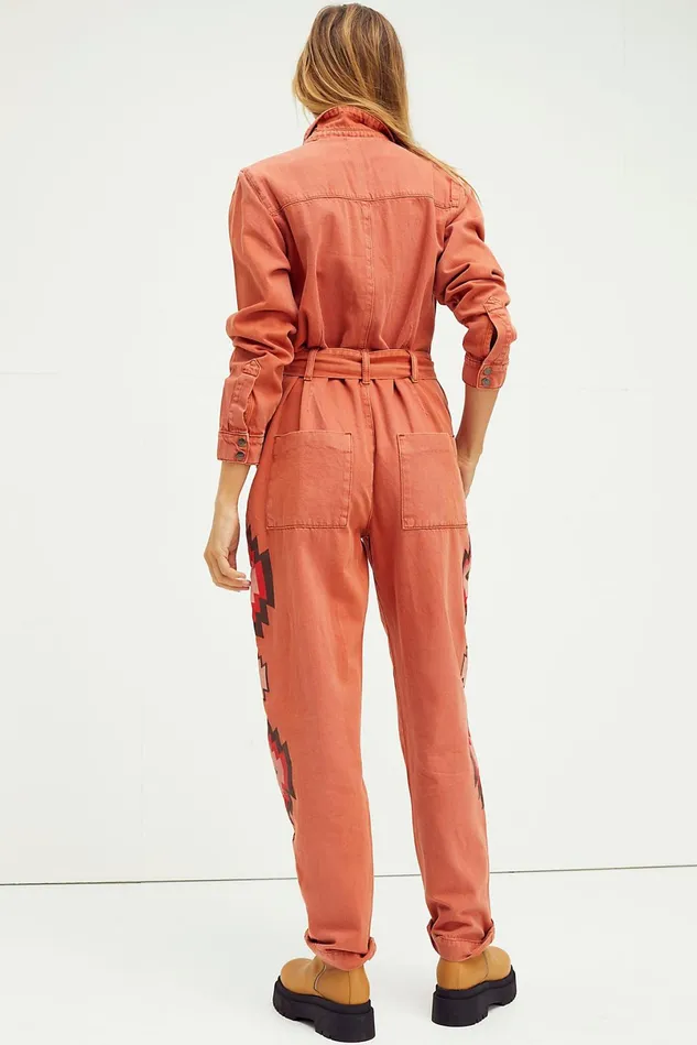 Women Jeans Free People Claudia Coverall Indian Arrow