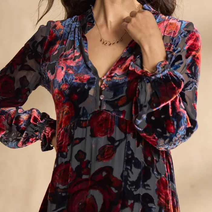 Women Lena Velvet Dress Onyx Sundance Catalog Dresses and Jumpsuits Women Lena Velvet Dress Onyx Sundance Catalog Dresses and Jumpsuits
