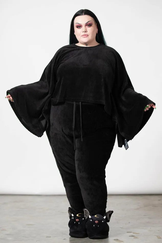 Women Long Sleeves Killstar Ghastly Dreams Batwing Top